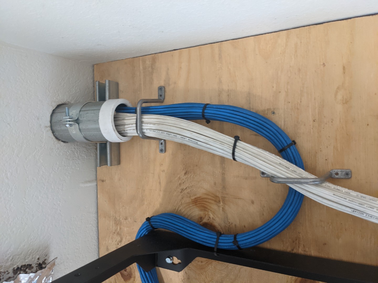 Ethernet cable installation